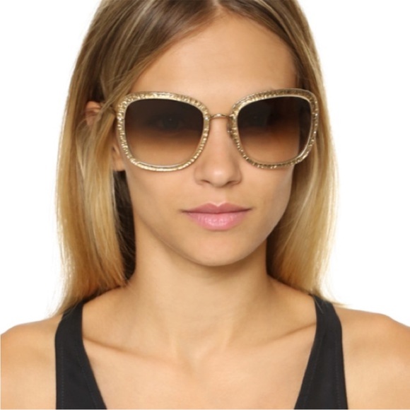 kate spade Accessories - Kate Spade Gold and Brown Sunglasses